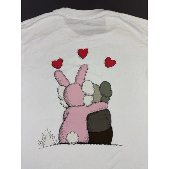 Uniqlo Kaws Andy Warhol Collab White Shirt Heart Streetwear Hype Drawing Art Tee - Picture 3 of 7